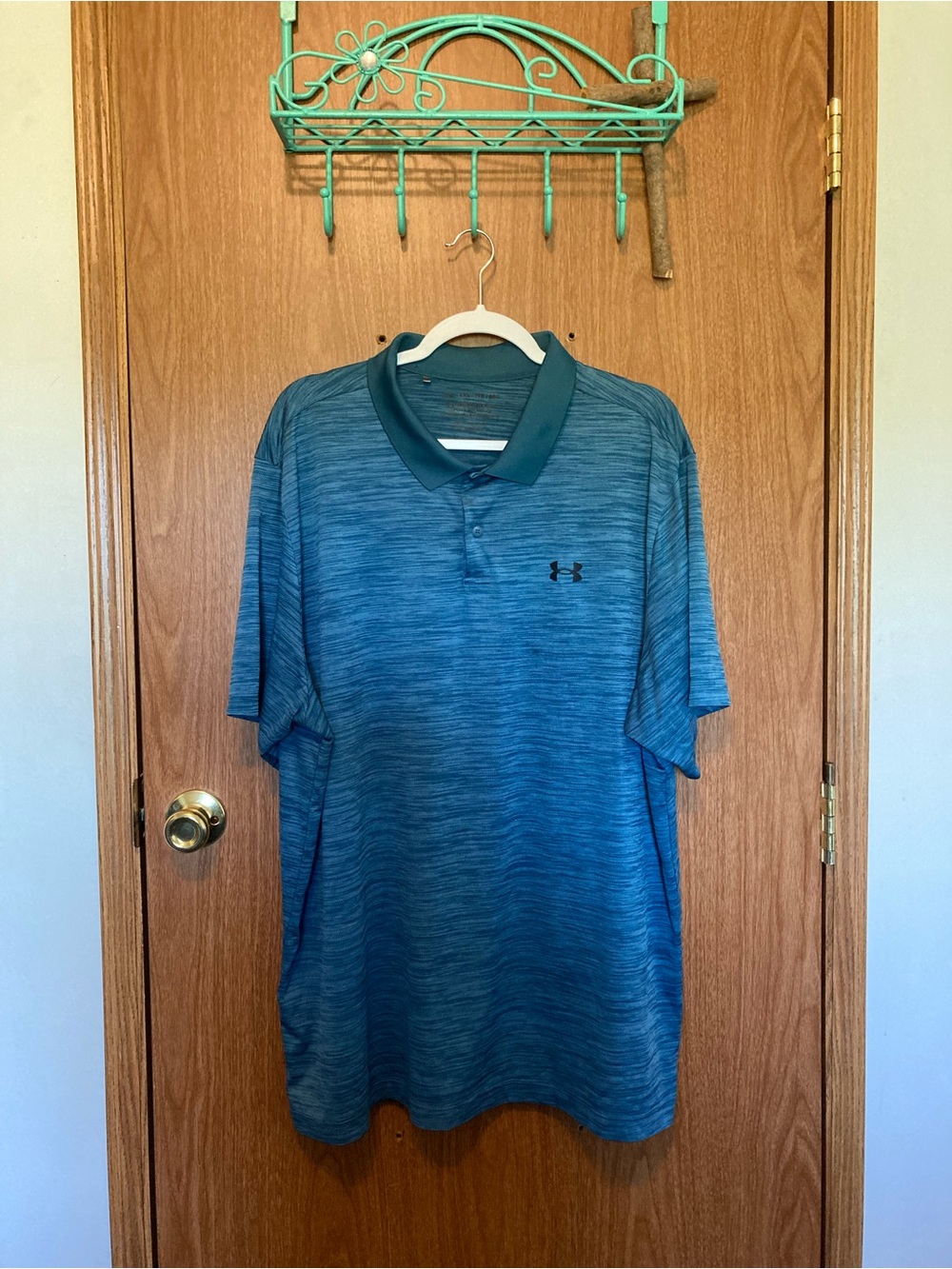 Under Armour Men’s Teal Heather Polo Shirt